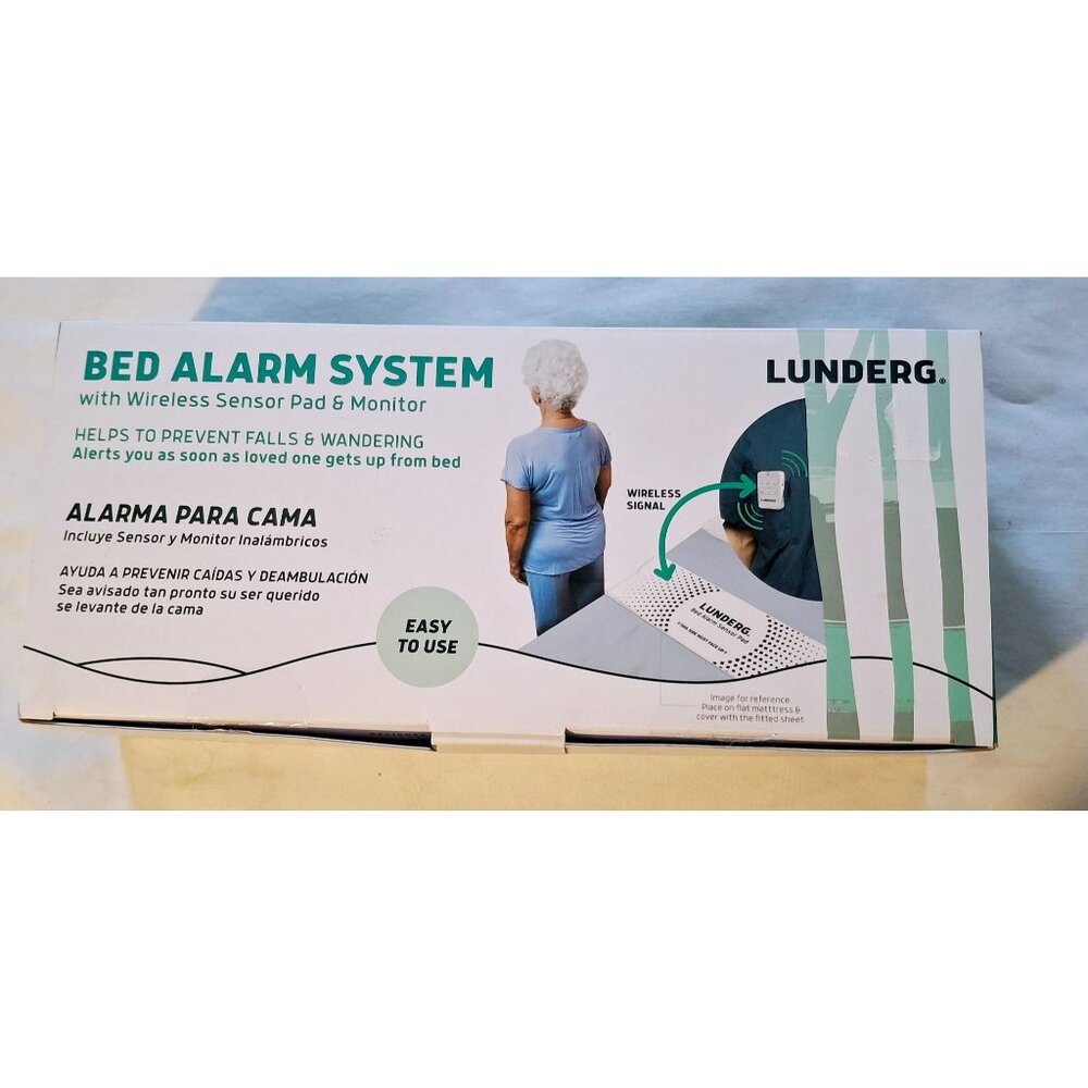 Lunderg Bed Alarm System With Wireless Sensor Pad & Monitor